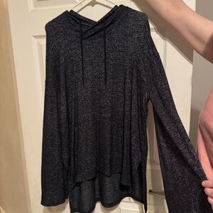 Mossimo Supply Co. Charcoal Gray Knit Hoodie